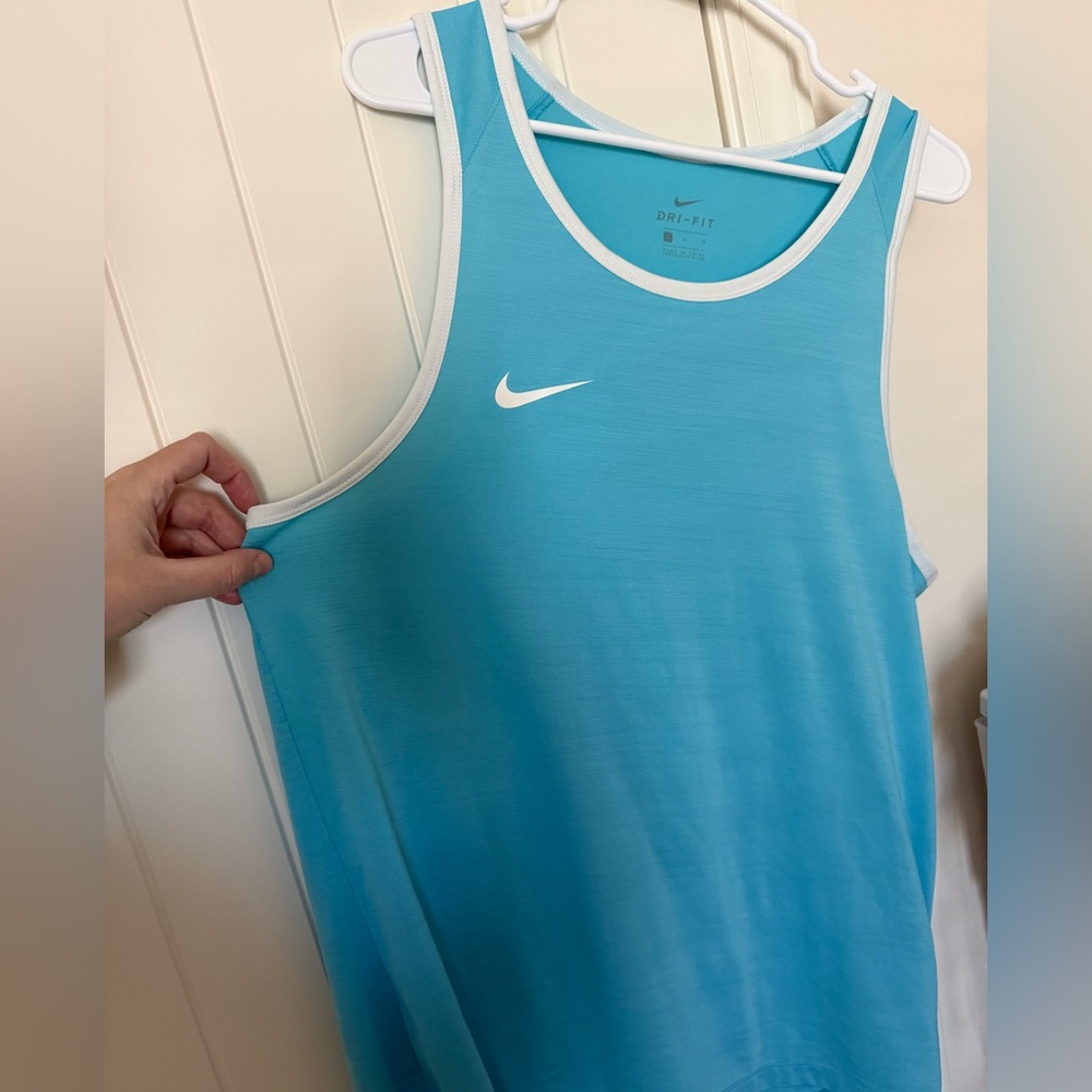 Nike Men's Blue Dri-Fit Tank Top